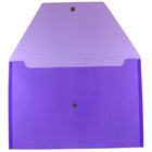 JAM Paper Plastic Envelopes with Snap Closure, Legal Booklet, 9.75 x 14.5, Purple Poly, 12 Pack (34830PU)-Size: 9-1/2" x 14-1/2"