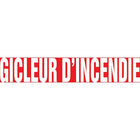 Self-Stick Vinyl Pipe Markers, Gicleur D'Incendie, SQ792, 5 Pack-Colour - White on Red
