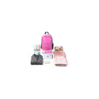 PACK N FOLD - Sac à dos léger, pliable, résistant à l’eau, 50708, rose vif-2 pochettes latérales