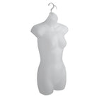 Eddie's Female Hanging 3/4 Torso Forms - PVC -  Frosted - 2 Pack (155727-2)-3/4 Torso form