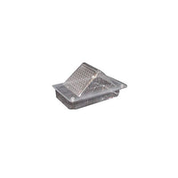 Par-Pak 6" x 3" x 3-1/4" Polystyrene Large Container Hinged Sandwich Wedge, 500 Pack-Clear