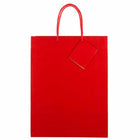 JAM Paper Glossy Gift Bags with Rope Handles - Large - 10" x 5" x 13" - Red - 100 Pack-Size: Large (10 x 5 x 13 inches), Perfect for holding gifts such as candles, figurines, books, video games, CDs, clothes, etc.