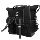 Lencca Mini Phlox Sac à Dos , Mignon Poids léger Mode Petit Sac à Dos, Noir-Toile imperméable et déperlante