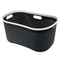 Modern Homes 40L Laundry Basket with Colour Rim-Durable and easy to clean