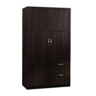 Sauder Miscellaneous Storage Wardrobe/Storage Cabinet - 71.1" H - Cinnamon Cherry (420055)-Wardrobe/Storage Cabinet