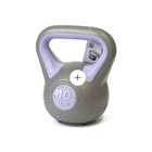 PurAthletics Kettle Bells - 10 lbs. - Grey/Purple-Cement filled