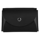 JAM Paper Leather Business Card Case, Round Flap, Black, 100 Pack (2233317456B)-Black