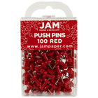 JAM Paper – Punaises, rouge, 3 paquets de 100, total de 300 (2242955g)-Métal
