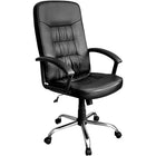 Xtech Calabria Executive Office Chair with Armrests - Black-Elegant executive office chair will have your workspace looking wonderful