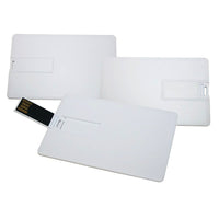 GB Micro 8 GB Credit Card Style USB Flash Drives - 10 Pack-The Credit Card USB features ample space for full-colour graphics or silk screen, including photographic images that we can print all the way to the edges