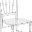 Flash Furniture Flash Elegance Crystal Ice Napoleon Stacking Chair (BHH002CRYSTAL)-Lightweight Design