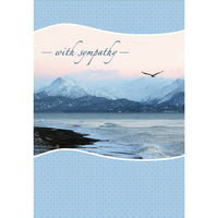Millbrook Studios 5-3/8" x 7-3/4" With Sympathy Greeting Cards and Envelopes, 18 Pack (06833)-Printed on uncoated card stock