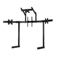 Next Level Racing Universal Elite Freestanding Complete Quad Monitor Stand - Black-The complete, no compromise, all-in-one racing cockpit monitor mount solution for the Elite sim racer