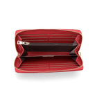 Champs RFID Zip-Around Wallet -  Red-12 credit card slots