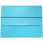 JAM Paper Thick Portfolio Carrying Case with Elastic Band Closure, 10 x 13.25, Sky Blue, 2 Pack (154528516g)-Size: 10" x 13.25" x 1.25"