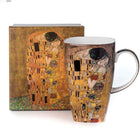 McIntosh Klimt The Kiss Mug with Gift Box - 19.60oz-It has a unique shape that is ideal for showcasing beautiful art