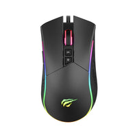 Havit RGB Backlit Wired 7200dpi Programmable 7 Buttons Gaming Mouse-16 millions colourful breathing light