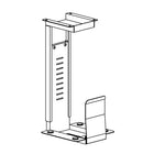 Heartwood 100-2-HCPU Hanging CPU Holder, White-3.5" min W x 8.25" D x 15.4" min H