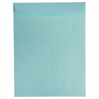 JAM Paper 10" x 13" Open End Catalog Premium Envelopes - Aqua Blue - 100 Pack-Colour: Aqua Blue