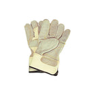 Zenith Safety Standard Quality Double Palm Fitters Glove, Large, Split Cowhide Palm, Cotton Inner Lining, 24 Pack (SD604)-Cuff Material: Rubberized