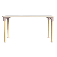 Flash Furniture - Table d'activites rectangulaire Bright Beginnings de qualite commerciale en bois pour salle de classe-Table d'activites rectangulaire pour salle de classe en bois de qualite commerciale à hauteur reglable