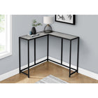 Monarch Specialties 2156 Accent Table - 36"L/Grey/Black Corner Console-Product dimensions: 32" H x 36" L x 36" W