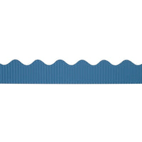 Pacon Bordette Pre-school - 12th Grades Scalloped Decorative Border, Rich Blue-Size: 50'(L) x 2 1/4"(W)