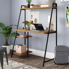 Sauder 43"W North Avenue Desk - Sindoori Mango-Sturdy, 1" thick top and shelves for durability