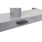 Luxor (STUDENT-P) Student Desk - Pneumatic Adjustable Height Sit/StandDesk-Four 3" chrome locking casters, two with locking brakes