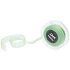 JAM Paper Sheer Organza Ribbon, .88 Inch Wide x 25 Yards, Apple Green, 2 Pack (807SHappgr25g)-Spool