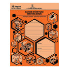 Louis Garneau Exercise Book, Interlined-Dotted, 9-1/4" x 7-1/4", 32 Pages, Orange (LG10OR)-32  pages
