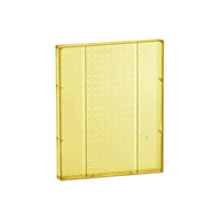 Azar Displays 20" x 16" Pegboard 1-Sided Wall Panel, Translucent Yellow, 2 Pack-For use with flat surface