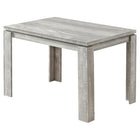 Monarch Specialties 1164 Dining Table - 32"X 48"/Grey Reclaimed Wood-Look-Grey Reclaimed wood-look