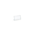 Azar Displays Horizontal Slanted, L-Shape Acrylic Sign Holder, 5" x 3.5", 10 Pack (112732)-Sign holder
