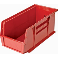 Quantum Storage Systems - Bacs Ultra Empilable & Suspendable, 5-1/2po La, 5po H X 10-7/8po P, Rouge, paquet de 6-Capacité 30 lb