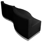 Flash Furniture HERCULES Alon Series Black LeatherSoft Reception Configuration - 3 Pieces-Modular components make reconfiguring easy with endless possibilities