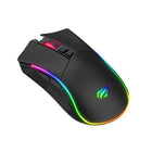 Havit RGB Backlit Wired 7200dpi Programmable 7 Buttons Gaming Mouse-Six gears of speed indicator lights