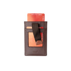 Champs Leather RFID Smart Tap Wallet - Brown-Pay with confidence with the framed tap pocket and tab pull-up