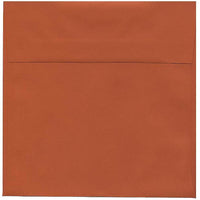 JAM Paper 8.5 x 8.5 Square Envelopes, Dark Orange, 50 Pack (3157503I)-Orange dark base envelope