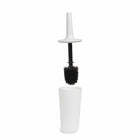 Umbra Corsa Toilet Brush - Melamine - White-Toliet Brush Holder