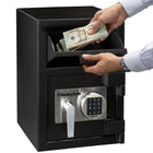 SentrySafe Digital Security Depository Safe with Drop Slot - 0.9 Cu. Ft.-3 Large locking door bolts to provide advanced protection against theft and unauthorized access