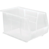 Clear-view Stack & Hang Bins, Clear, Material, FDA Approved Polypropylene, 3 Pack-Material - FDA approved polypropylene