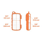 ECOXGEAR EcoExtreme II IP67 Waterproof Bluetooth Speaker - Orange-Built in microphone: provides speakerphone function, Siri / Ok Google integration