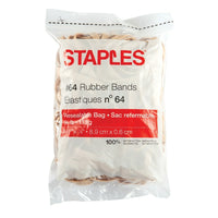 Staples Economy Rubber Bands - Size #64 - 1/4 lb. Bag-Nothing beats a rubber band for holding things together
