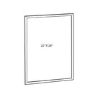 Azar Displays Snap Frame for Freestanding Unit (300271-SLV)-Dimensions: 28H x 22W"