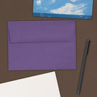 JAM Paper A7 Invitation Envelopes, 5.25 x 7.25, Dark Purple, 100 Pack (563912508g)-Closure: Gum