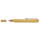 Troika Carpenter's Contruction Pencil - 5.6mm - HB - Antique Brass-With 5.6 mm HB leads (automatic pencil), legible scales, and integrated sharpener
