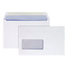 Staples T4 Security Envelopes with Gummed Flaps - 5-3/4" x 9" - White - 25 Pack-Square flap with side seam allows for easy insertion of forms
