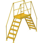 Vestil Crossover Ladder, Platform Height: 60", Overall Span: 116" (COL-6-56-33)-Overall Span: 116"
