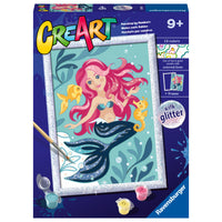 Ravensburger CreArt Enchanting Mermaid Painting by Numbers Series D-Artistic Development: Painting by number helps develop children's skills, providing practice with color identification, brush control, dexterity, and focus. 